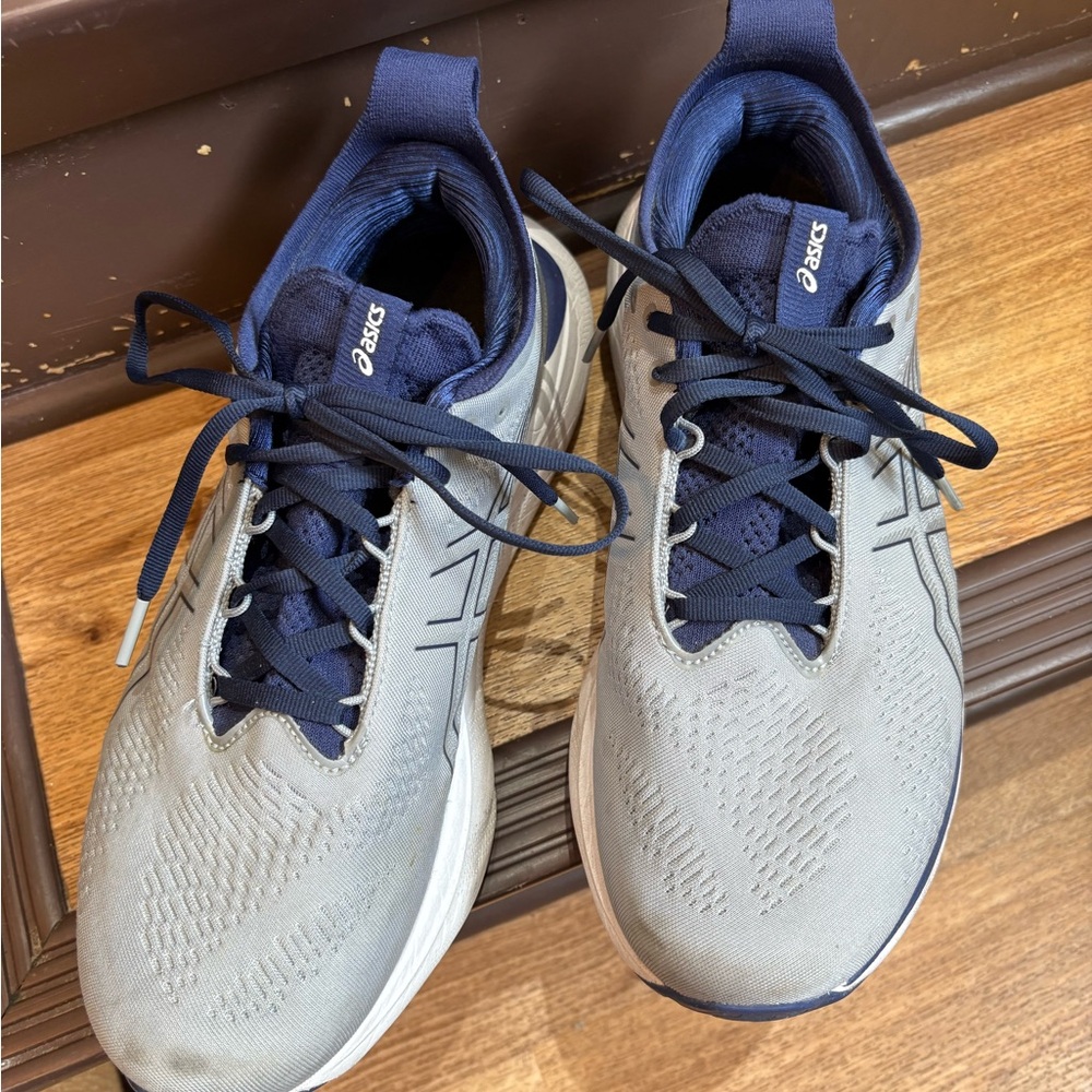 Asics Men's Blue and Gray Athletic Shoes